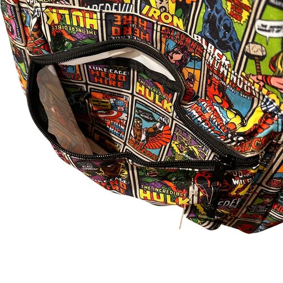 Marvel Comics Classic Superhero Backpack Hulk Spiderman Doctor Strange, NWOT - Picture 6 of 7
